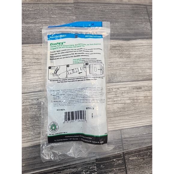 (3-Pk) SharkBite EvoPEX End Stop Push-to-Connect PEX 3/4" Lot of 3 [100] - Picture 4 of 13